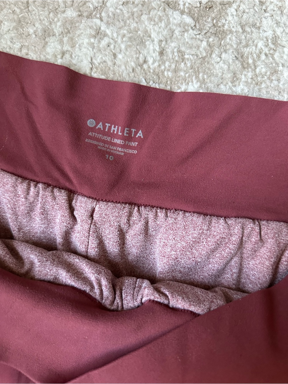 Athleta Drawstring Ruched Lined Joggers - Picture 3 of 4